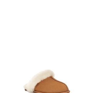 UGG Tan and White Sheepskin Slippers